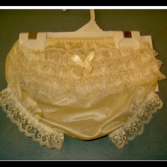 Lace Rear Ruffled Easter Pageant Diaper Cover Panty Bloomers….U choose color NWT - Picture 4 of 8